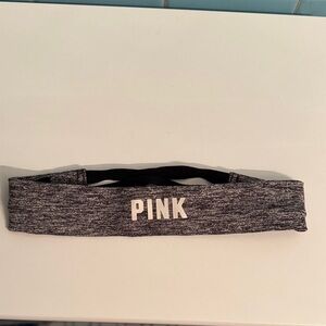 PINK Victoria's Secret Black and Gray Knit Headband